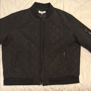 Calvin Klein Black Quilted Bomber Jacket